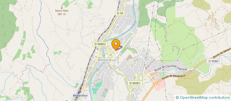 localisation de l'entreprise 519 153 118   BEDARIEUX