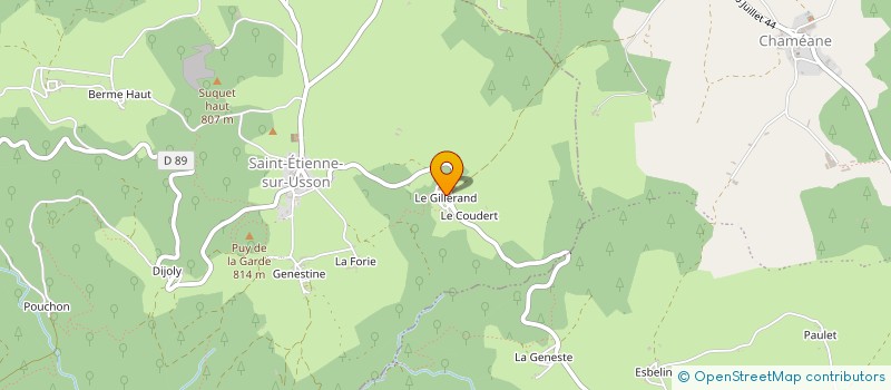 localisation de l'entreprise 519 352 926   SAINT-ETIENNE-SUR-USSON