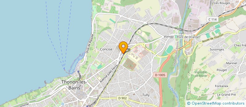 localisation de l'entreprise 519 374 375  à THONON-LES-BAINS