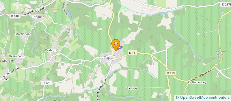 localisation de l'entreprise 519 416 333   CAPIAN