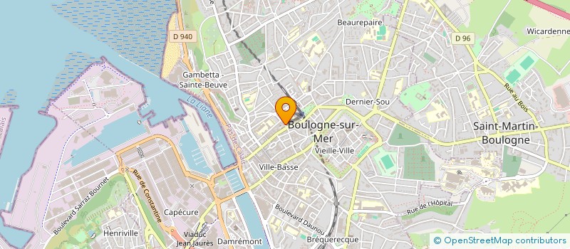 localisation de l'entreprise 519 496 020   BOULOGNE-SUR-MER