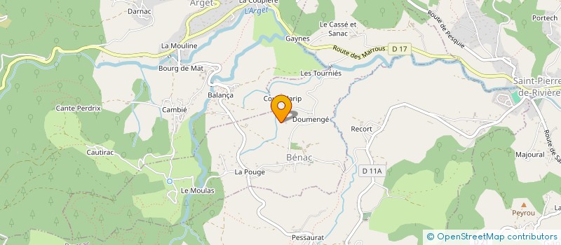 localisation de l'entreprise 519 574 636 à BENAC