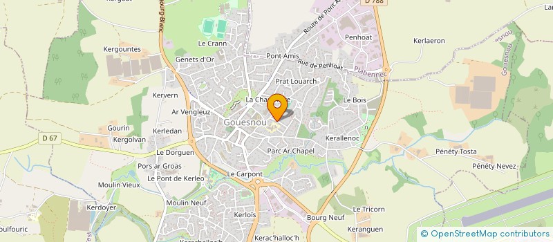 localisation de l'entreprise 519 579 833   GOUESNOU