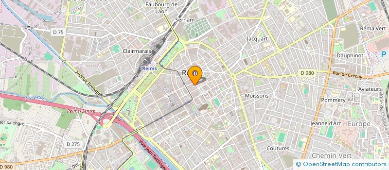 localisation de l'entreprise 52/54 ROUTE DE BETHENY  REIMS