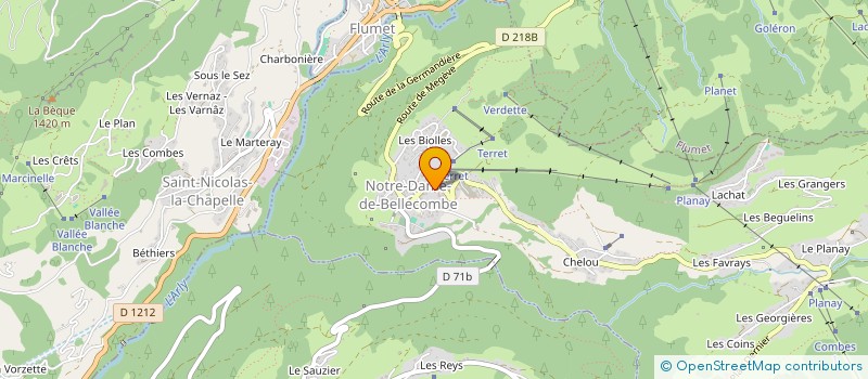 localisation de l'entreprise 52 A  NOTRE-DAME-DE-BELLECOMBE