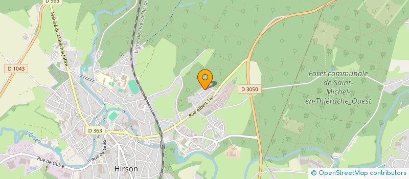 localisation de l'entreprise 52 X 11 HIRSON THIERACHE à HIRSON