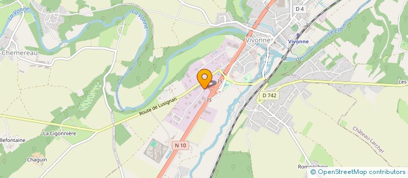 localisation de l'entreprise 520 001 769   VIVONNE