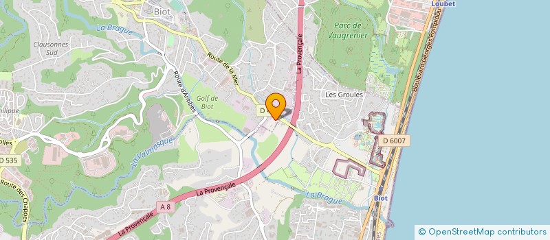 localisation de l'entreprise 520 061 078   BIOT