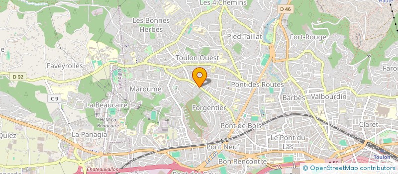 localisation de l'entreprise 520 077 793   TOULON