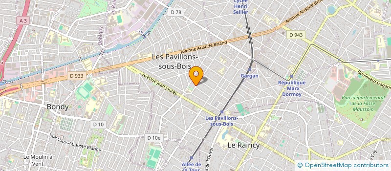 localisation de l'entreprise 520 097 031   LES PAVILLONS-SOUS-BOIS