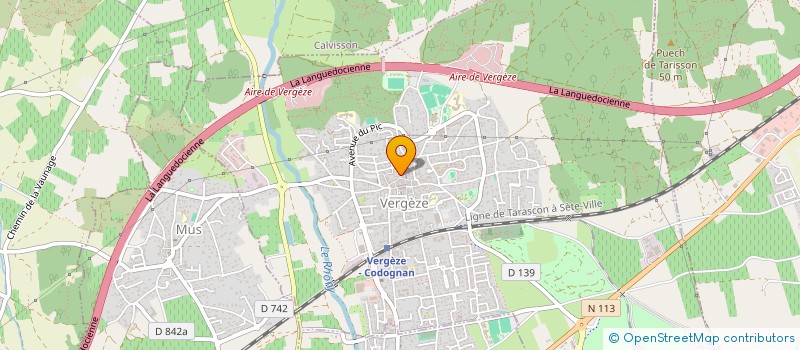 localisation de l'entreprise 520 141 037   VERGEZE