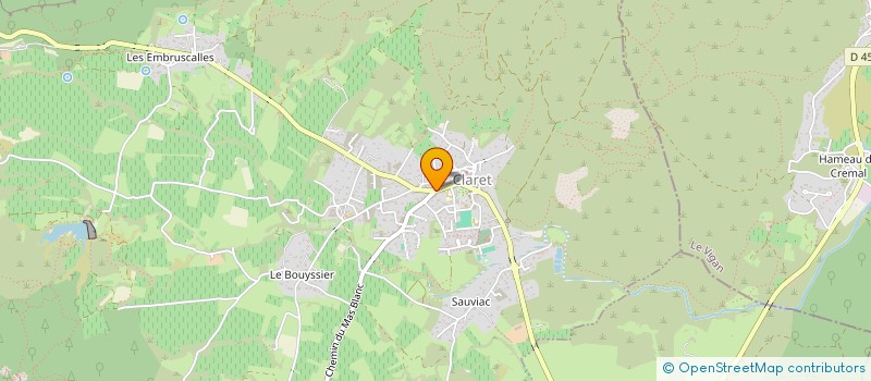 localisation de l'entreprise 520 165 614   CLARET