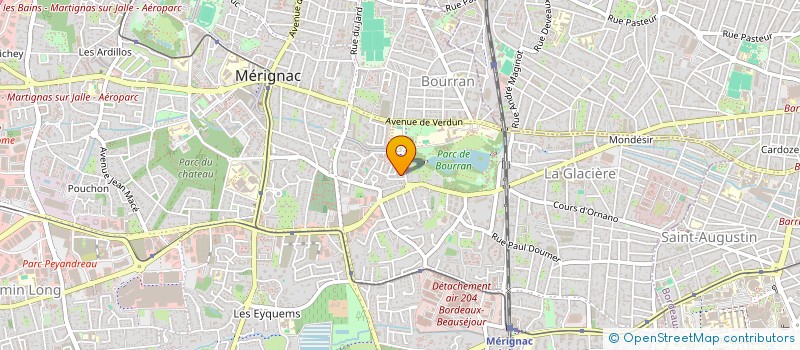 localisation de l'entreprise 520 167 214   MERIGNAC