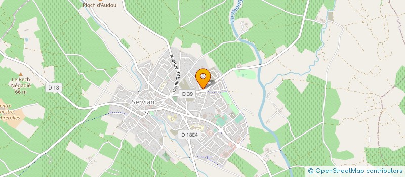 localisation de l'entreprise 520 180 829   BEZIERS