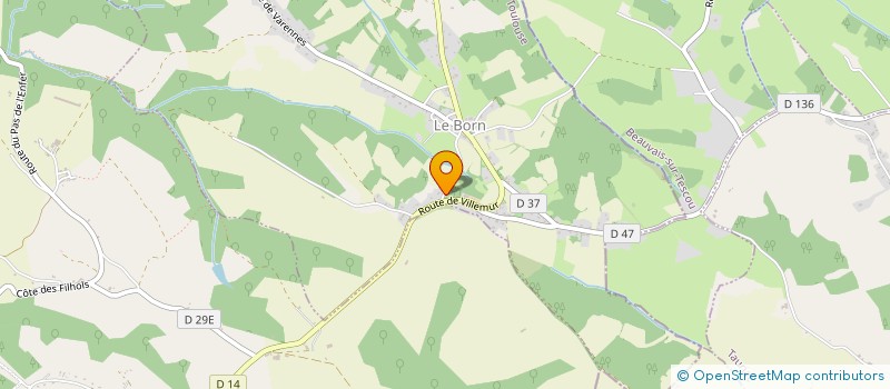 localisation de l'entreprise 520 206 269   LE BORN