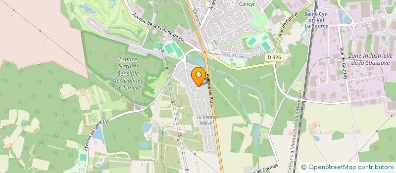 localisation de l'entreprise 520 261 835 à SAINT-CYR-EN-VAL