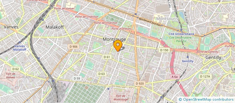 localisation de l'entreprise 520 264 730   MONTROUGE