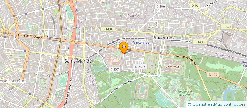 localisation de l'entreprise 520 307 711 à VINCENNES