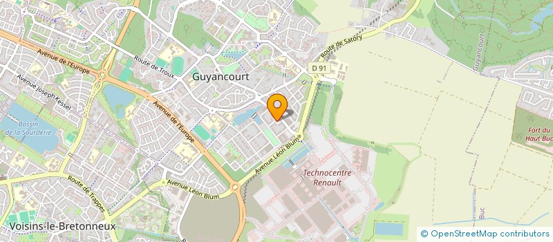 localisation de l'entreprise 520 332 727   MONTIGNY-LE-BRETONNEUX