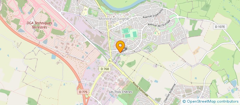 localisation de l'entreprise 520 333 402   MONTREUIL-JUIGNE