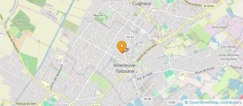 localisation de l'entreprise 520 334 061  à VILLENEUVE-TOLOSANE