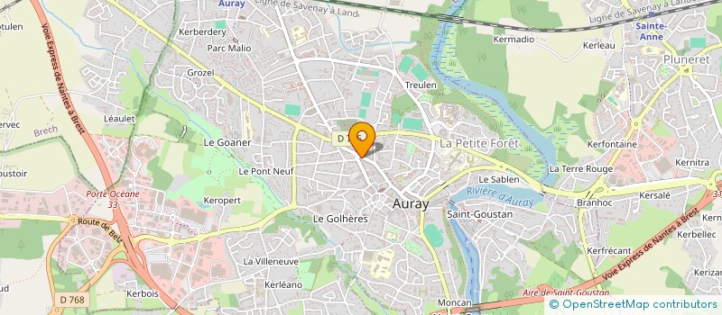 localisation de l'entreprise 520 346 016  à AURAY