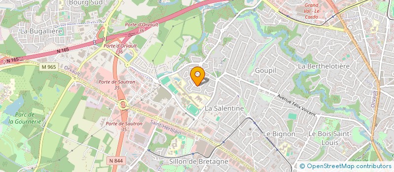 localisation de l'entreprise 520 386 988  à ORVAULT