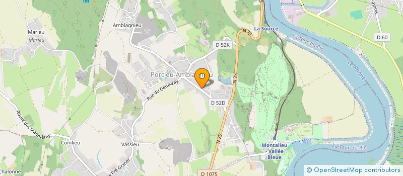 localisation de l'entreprise 520 484 973   PORCIEU-AMBLAGNIEU