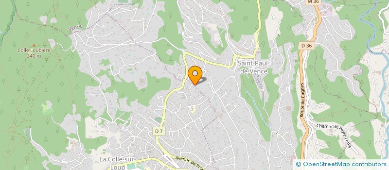 localisation de l'entreprise 520 496 340 à SAINT-PAUL-DE-VENCE