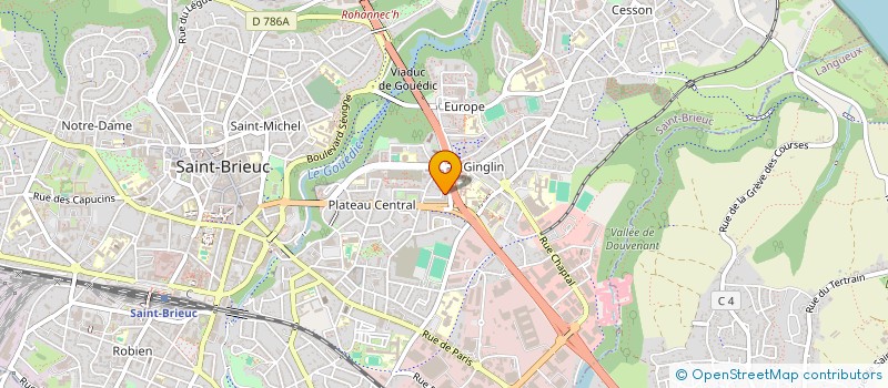 localisation de l'entreprise 520 556 713  à SAINT-BRIEUC