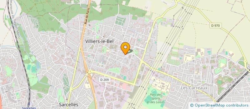 localisation de l'entreprise 520 596 917   SARCELLES