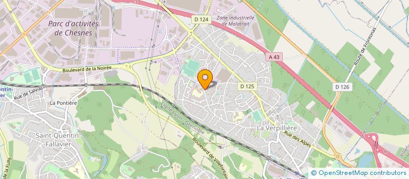 localisation de l'entreprise 520 642 760   LA VERPILLIERE