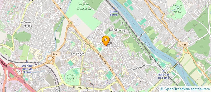 localisation de l'entreprise 520 722 752   EVRY-COURCOURONNES