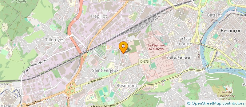 localisation de l'entreprise 520 821 190   BESANCON