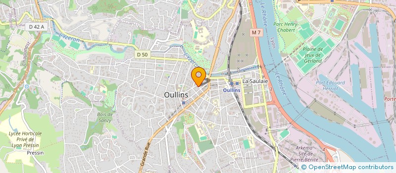 localisation de l'entreprise 520 927 591   OULLINS-PIERRE-BENITE