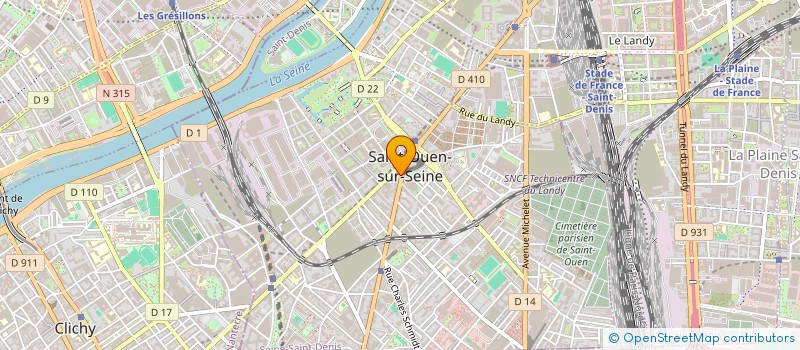 localisation de l'entreprise 520 997 453 à SAINT-OUEN-SUR-SEINE