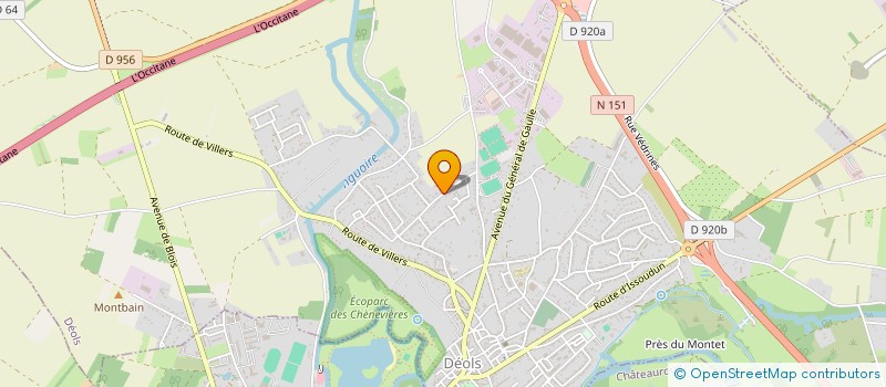 localisation de l'entreprise 521 013 870 à DEOLS