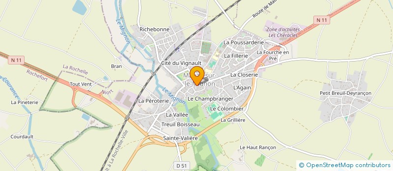 localisation de l'entreprise 521 086 306 à CHAURAY
