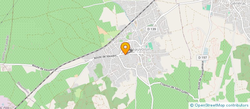 localisation de l'entreprise 521 087 213   BEAUVOISIN