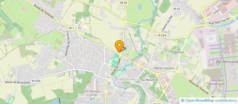 localisation de l'entreprise 521 129 965   COULOUME-MONDEBAT