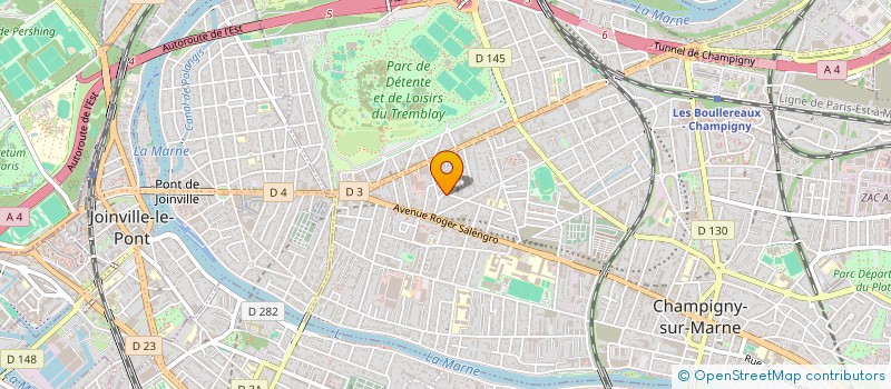 localisation de l'entreprise 521 138 156   CHAMPIGNY-SUR-MARNE