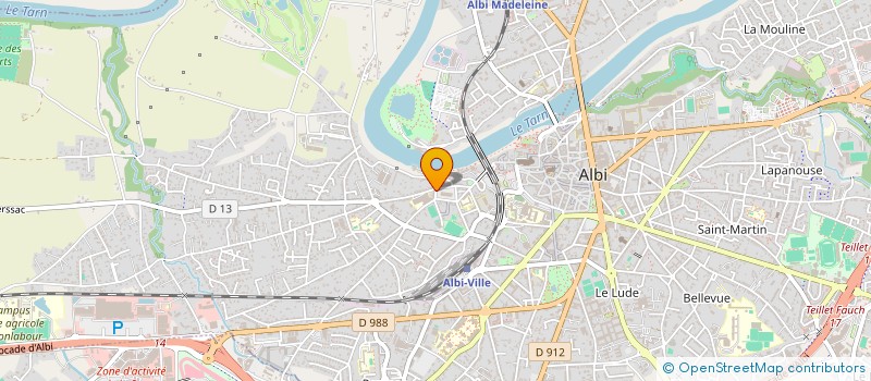 localisation de l'entreprise 521 197 558   ALBI