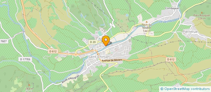 localisation de l'entreprise 521 199 760   SAINT-CHINIAN