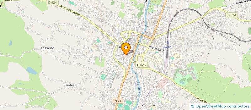 localisation de l'entreprise 521 290 833 à AUCH