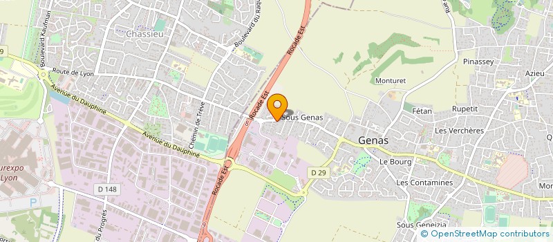 localisation de l'entreprise 521 302 463 à GENAS
