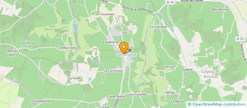 localisation de l'entreprise 521 309 567   PRESSIGNAC-VICQ