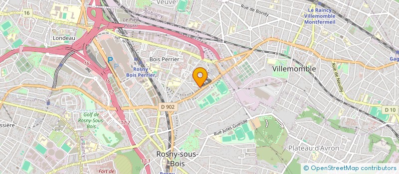 localisation de l'entreprise 521 313 130 à ROSNY-SOUS-BOIS