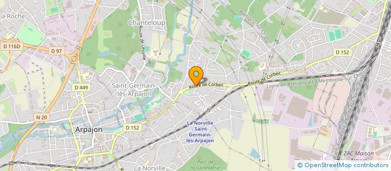 localisation de l'entreprise 521 352 666 à SAINT-GERMAIN-LES-ARPAJON