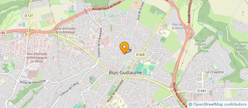 localisation de l'entreprise 521 374 058  à BOIS-GUILLAUME
