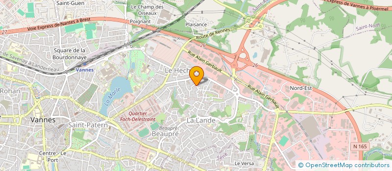 localisation de l'entreprise 521 379 222  à VANNES